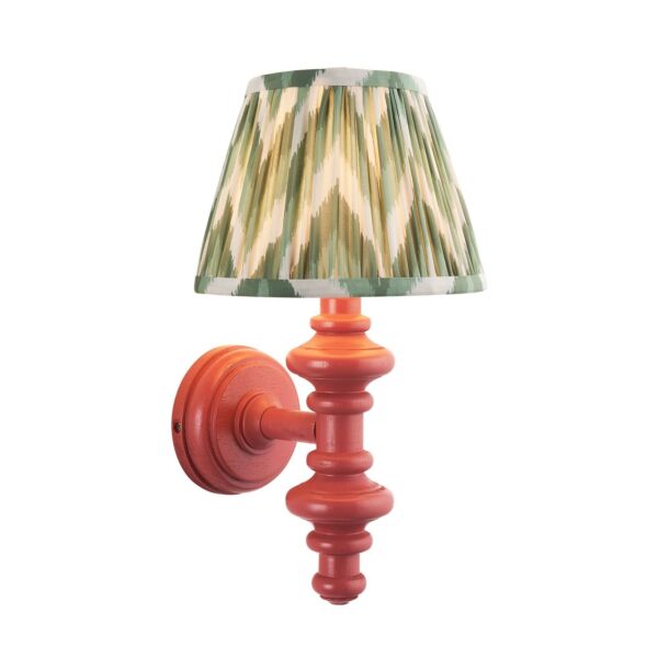 Endon Lighting - Carnaby & Zigzag 20cm - 114498 - Pink Green Wall Light