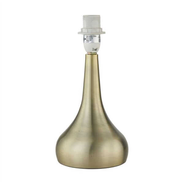 Romana - Antique Brass 23cm Touch Operated Table Lamp Base