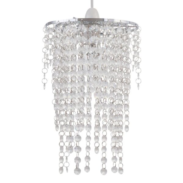 Cleared Jewelled Waterfall Light Shade