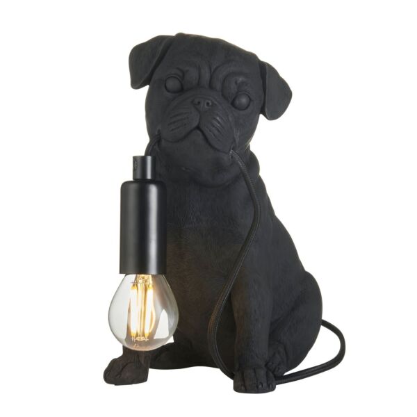 Endon Lighting - Pug Puppy - 107325 - Black Table Lamp