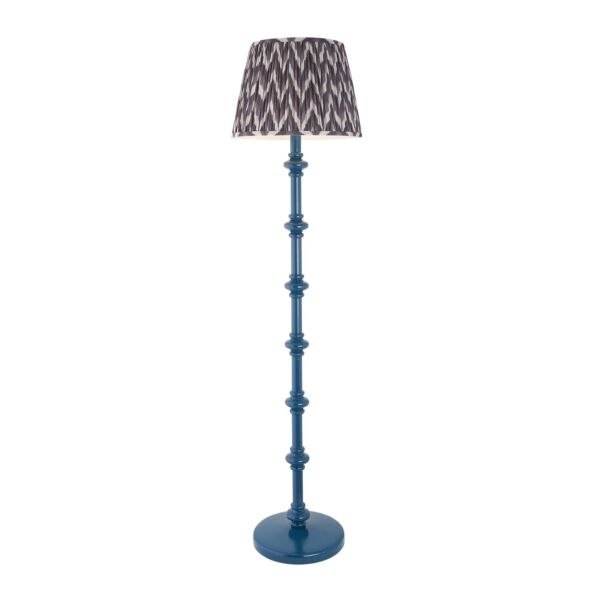 Endon Lighting - Carnaby & Zigzag 40cm - 114396 - Blue Grey Floor Lamp