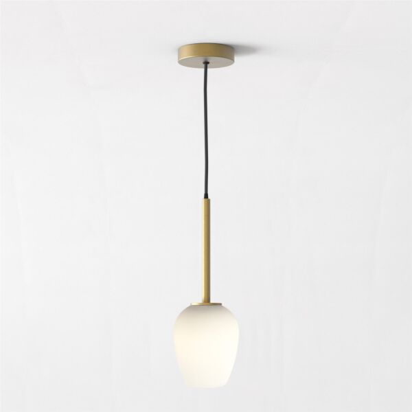 Astro Lighting - Tacoma - 5036007 & 1429024 - Antique Brass Opal Glass IP44 Ceiling Pendant Light