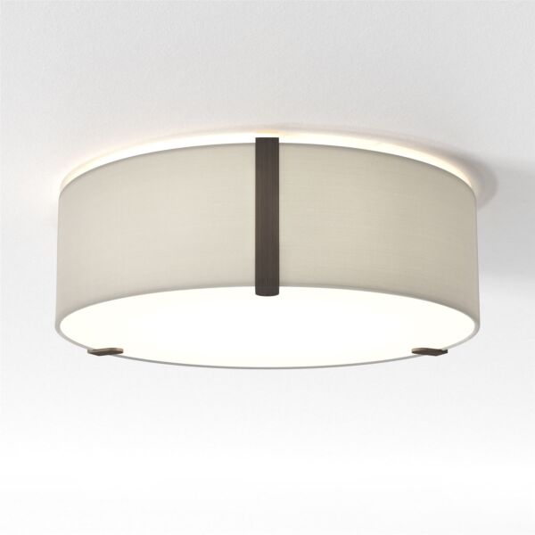 Astro Lighting - Salina - 1463003 - Black Putty 2 Light Flush Ceiling Light