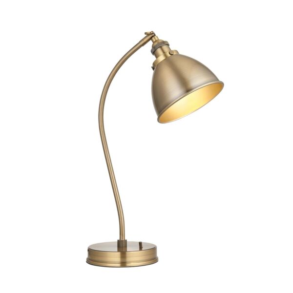 Endon Lighting - Franklin - 98747 - Antique Brass Task Table Lamp