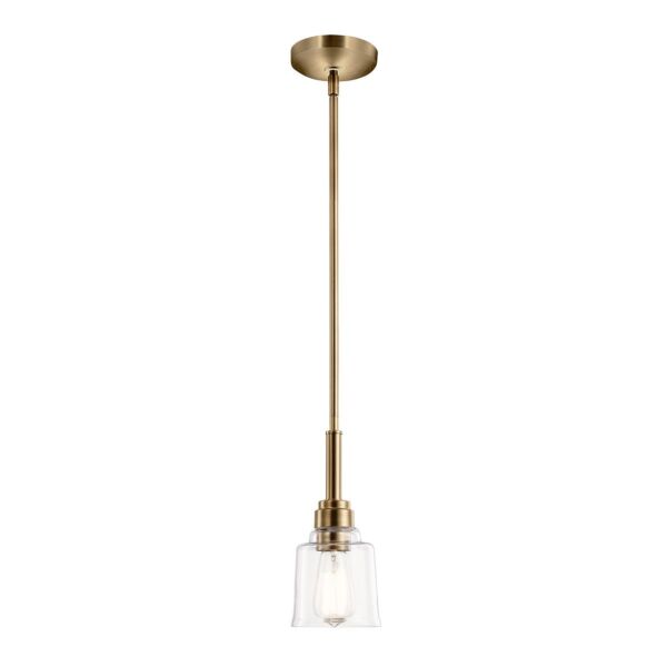 Kichler Lighting - Aivian - KL-AIVIAN-P-WBR - Brass Clear Glass Ceiling Pendant Light