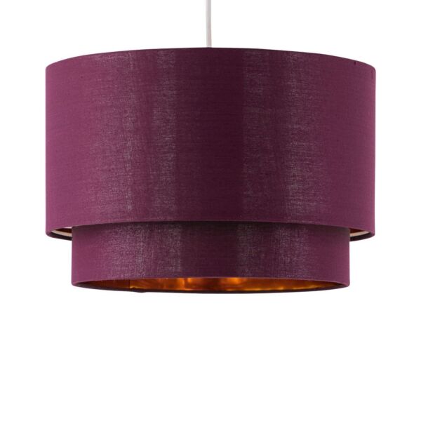 Kozy - Burgundy and Gold 30cm Pendant Shade