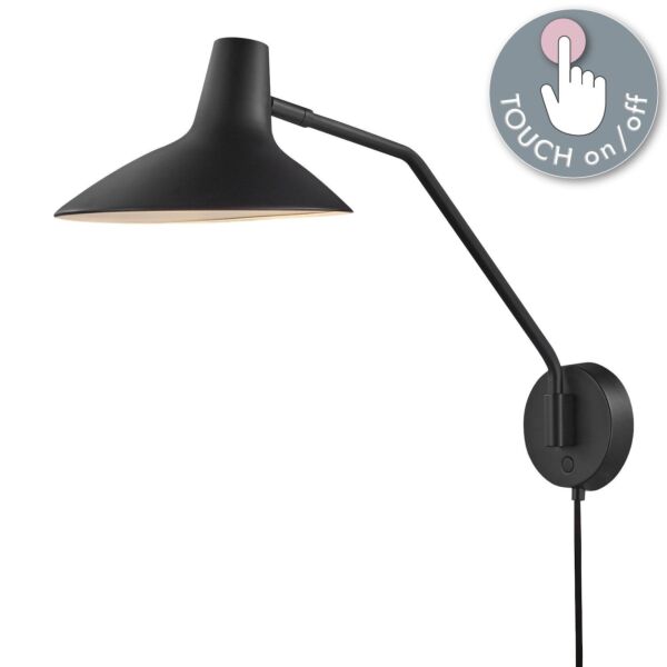 Nordlux - Darci - 2120551003 - Black Plug In Reading Wall Light