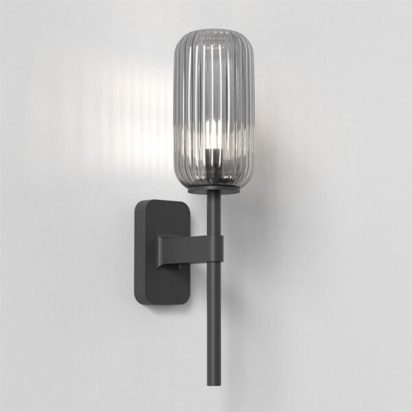 Astro Lighting - Tacoma Single 1429004 - IP44 Matt Black Wall Light Excluding Shade
