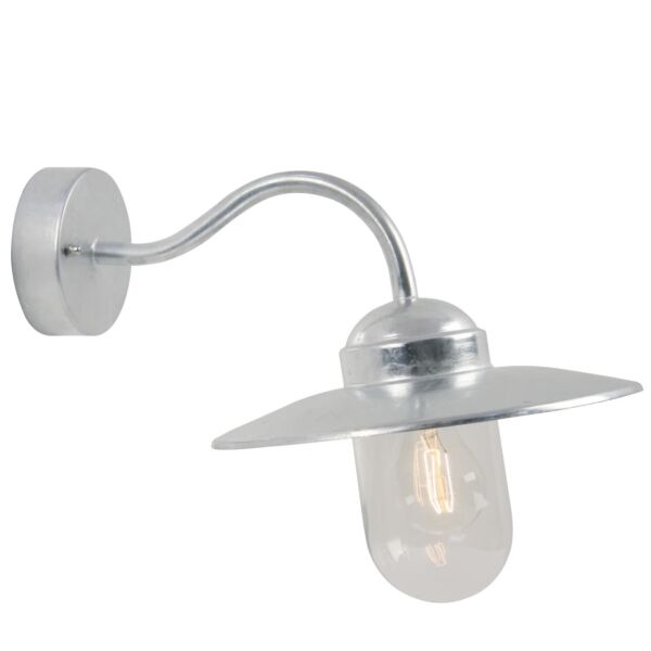 Nordlux - Luxembourg - 22671031 - Galvanized Steel Clear Glass IP54 Outdoor Wall Light