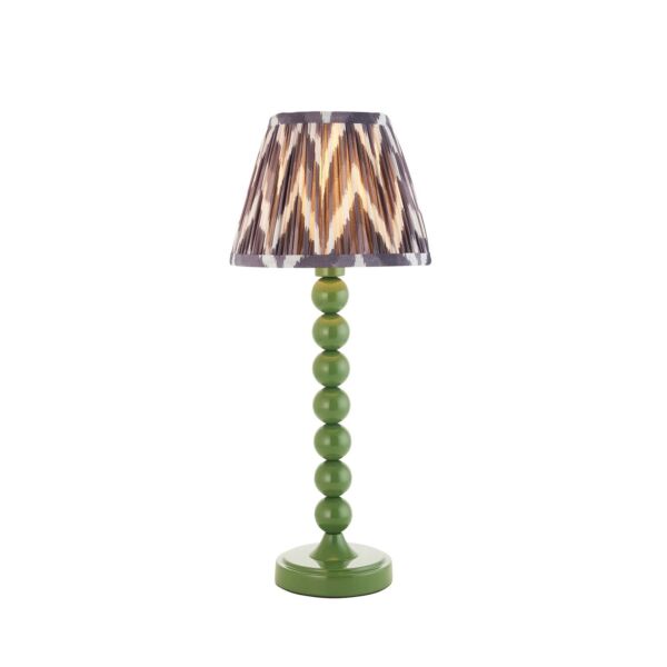 Endon Lighting - Higgledy & Zigzag 20cm - 116248 - White Grey Table Lamp With Shade