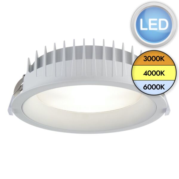 Saxby Lighting - Paragon CCT - 114563 - LED White IP54 Recessed Ceiling Downlight