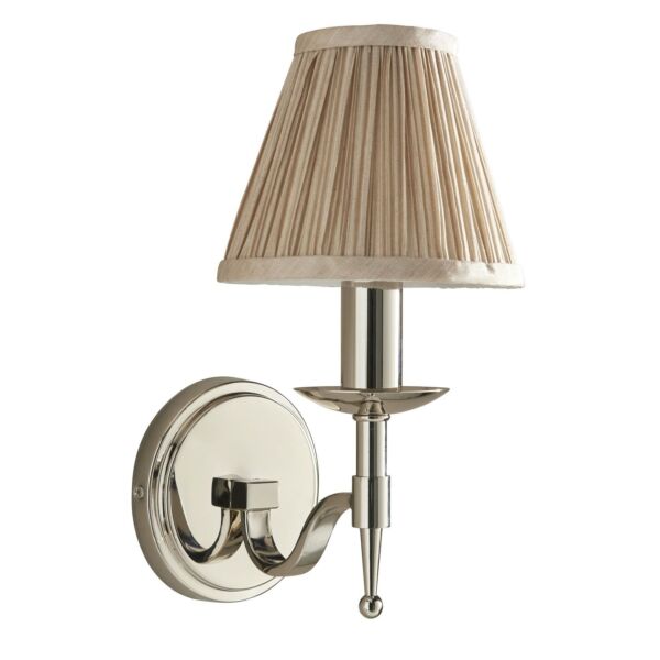 Interiors 1900 - Stanford - 63657 - Nickel Beige Wall Light