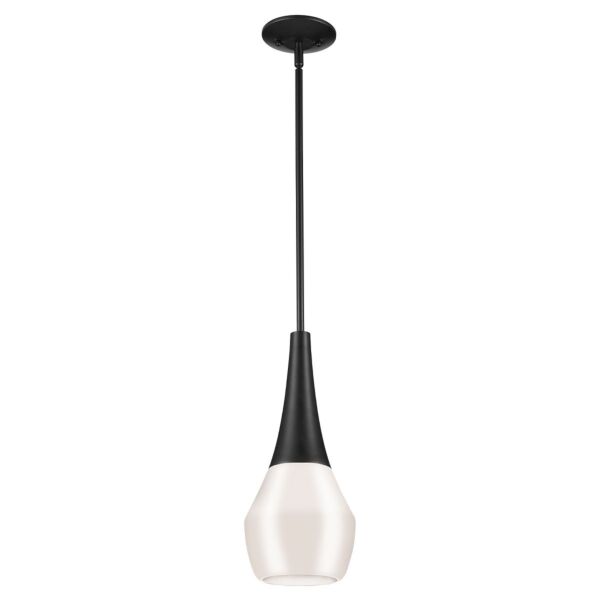 Kichler Lighting - Deela - KL-DEELA-P-BK - Black Opal Glass Ceiling Pendant Light