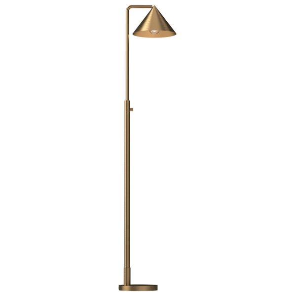 Elstead Lighting - Remyck - ALM-REMYCK-FL-GD - Gold Floor Reading Lamp