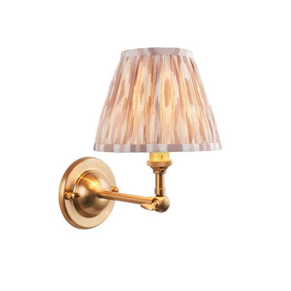 Endon Lighting - Dome Wing & Ikat 16cm - 115636 - Aged Brass Neutral Wall Light
