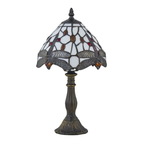 Basil - Tiffany Dragon Fly 36cm Table Lamp