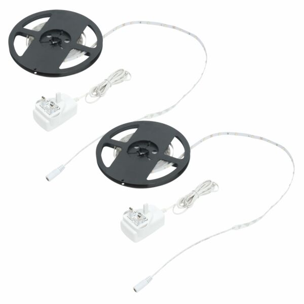 Set of 2 Waterproof 5m LED Tape Lights