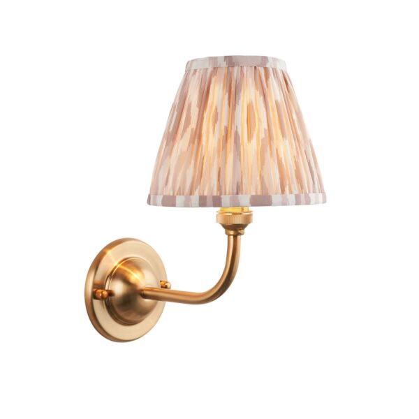 Endon Lighting - Dome Arc & Ikat 16cm - 115601 - Aged Brass Neutral Wall Light