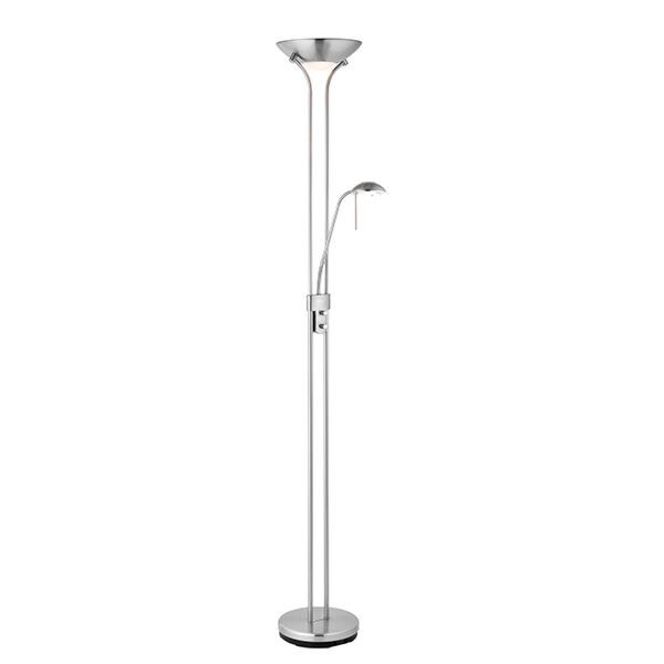 Endon Lighting - Rome - ROME-SC - Chrome Opal Glass Mother & Child Floor Lamp