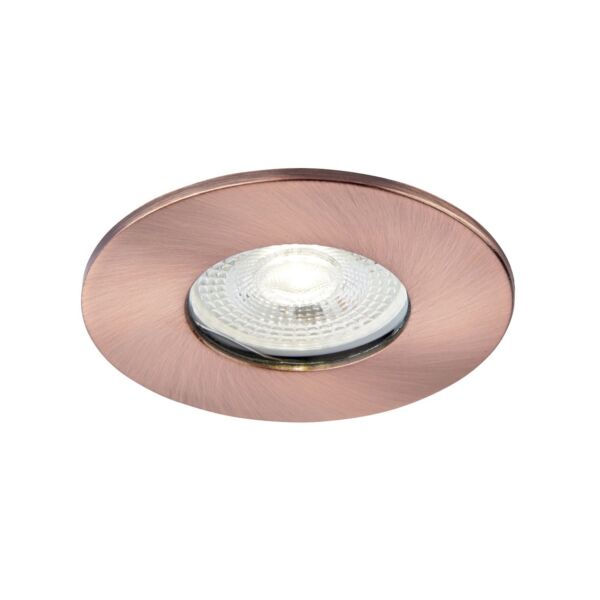 Saxby Lighting - Saxby ShieldONE 65 - 109805 & 113289 - Copper IP65 Fixed Bathroom Recessed Fire Rated Ceiling Downlight