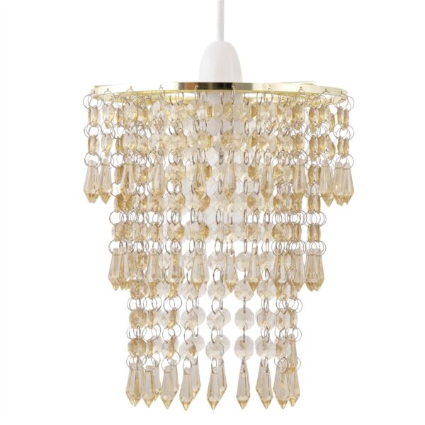 Amber Jewel Tiered Light Shade