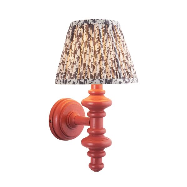 Endon Lighting - Carnaby & Leaf 20cm - 114489 - Pink Grey Wall Light