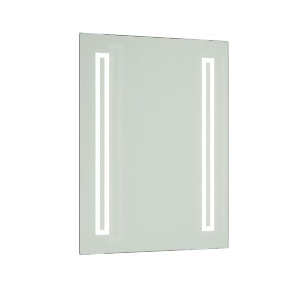 Battery Operated LED Illuminated Bathroom 600mm Strip Rectangular Mirror
