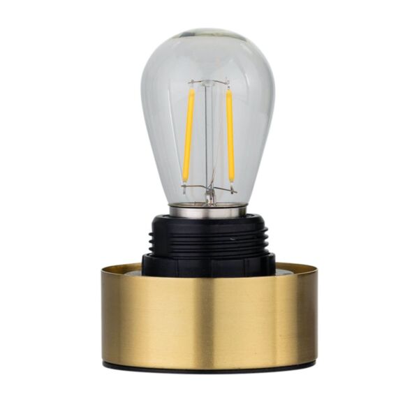 Porter - Satin Brass Battery Operated Lamp Base Only