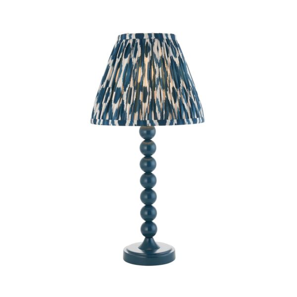 Endon Lighting - Higgledy & Ikat 25cm - 114721 - Blue Table Lamp With Shade