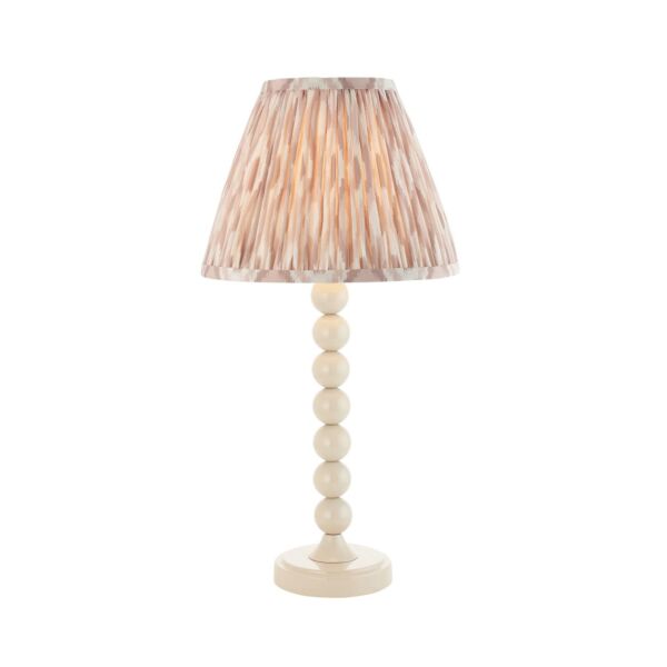 Endon Lighting - Higgledy & Ikat 25cm - 114694 - White Neutral Table Lamp With Shade