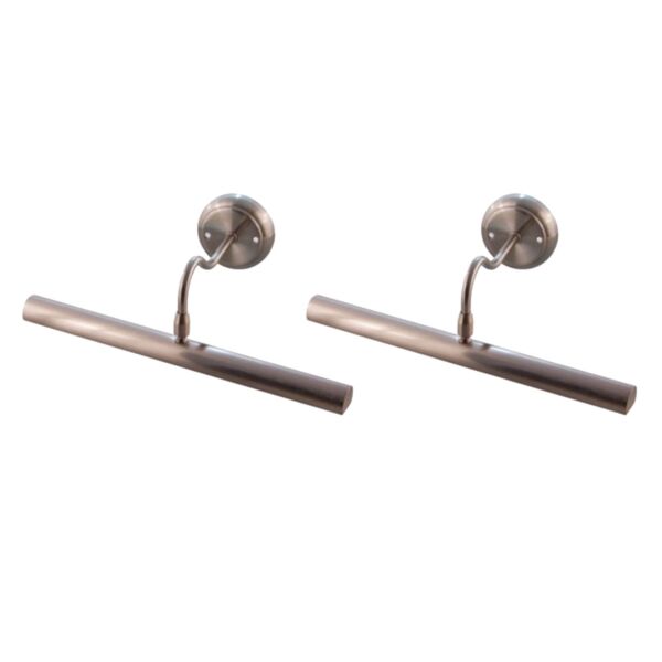 Set of 2 Alexandra - Satin Chrome 350mm Picture Lights