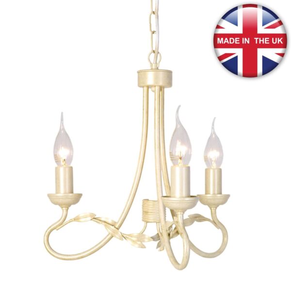 Elstead - Olivia OV3-IVORY-GOLD Chandelier