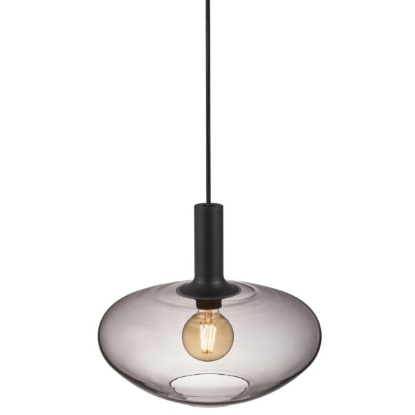 Nordlux - Alton 35 - 48973047 - Black Smoked Glass Ceiling Pendant Light