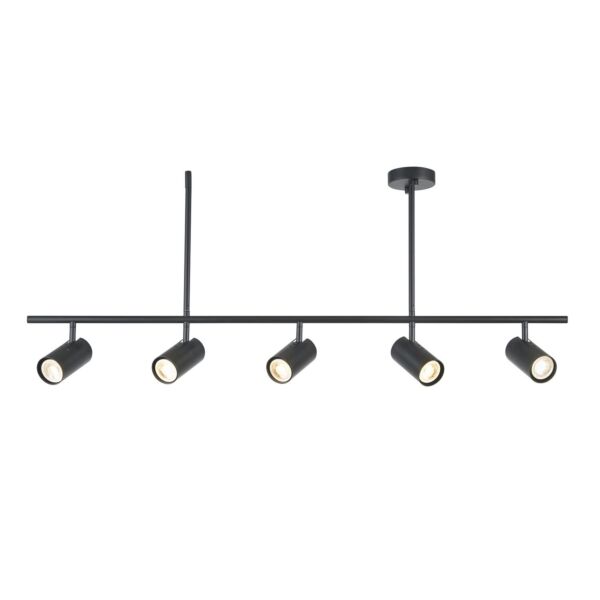 Endon Lighting - Rez - 98458 - Black 5 Light Ceiling Spotlight