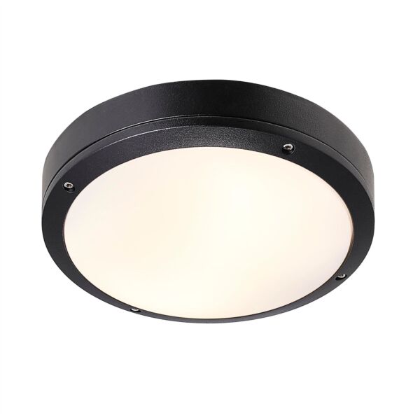 Nordlux - Desi 28 - 77646003 - Black Opal Glass 2 Light IP44 Outdoor Ceiling Flush Light