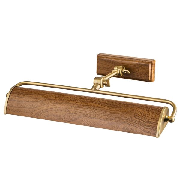 Elstead Lighting - Winchfield - WINCHFIELD-PLM-AB-OAK - Aged Brass Oak Effect 2 Light Picture Wall Light