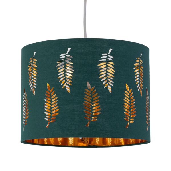 Fern - Dark Green Cut Out 30cm Pendant Lightshade