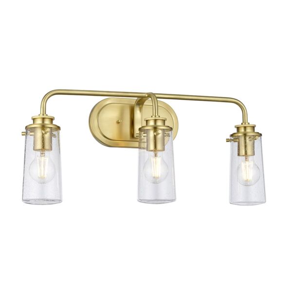 Quintiesse - QN-BRAELYN3-BB - Braelyn 3 Light Wall Light - Brushed Brass
