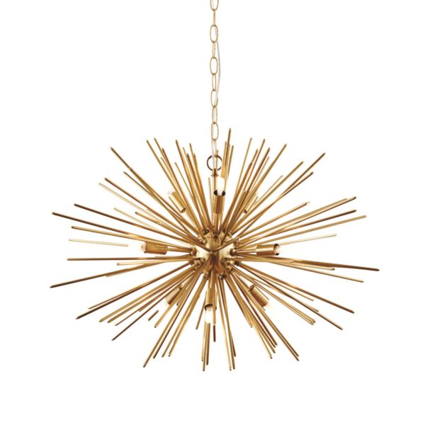 Endon Lighting - Orta - 70575 - Satin Brass 9 Light Ceiling Pendant Light