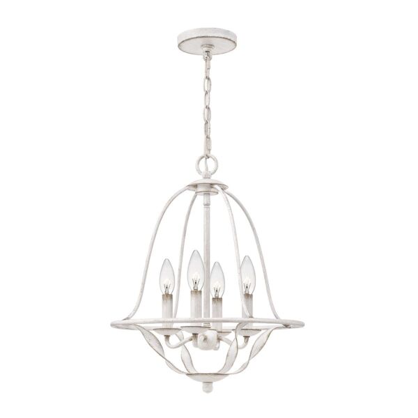 Quoizel Lighting - Bradbury - QZ-BRADBURY-4P-AWH - Antique White 4 Light Ceiling Pendant Light