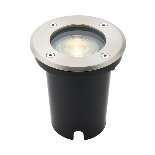 Saxby Lighting - Pillar - 114578 - Stainless Steel Clear Glass IP67 Outdoor Ground Light