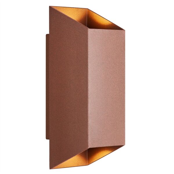 Nordlux - Nico Square 22 - 2218221009 - Rustic Brown IP54 Outdoor Wall Washer Light