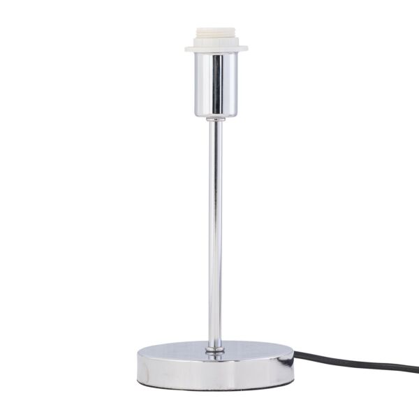 Chrome Touch Operated Stick Table Lamp Base Only