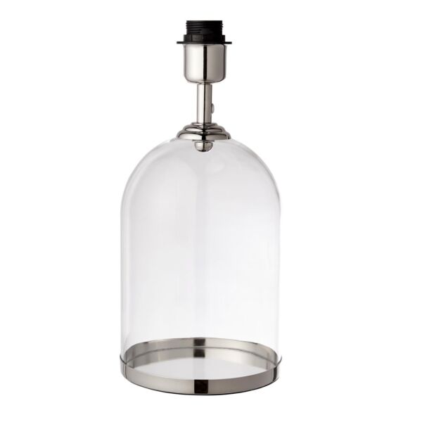 Endon Lighting - Dinton - 94367 - Nickel Clear Glass Base Only Table Lamp