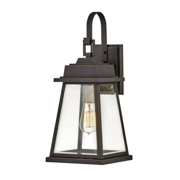 Hinkley Lighting - Bainbridge - HK-BAINBRIDGE-M-OZ - Oil Rubbed Bronze Heritage Brass Clear Glass IP44 Outdoor Wall Light