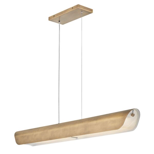 Hinkley Lighting - Arco - HK-ARCO-LED-LP-117-HB - LED Heritage Brass Bar Ceiling Pendant Light
