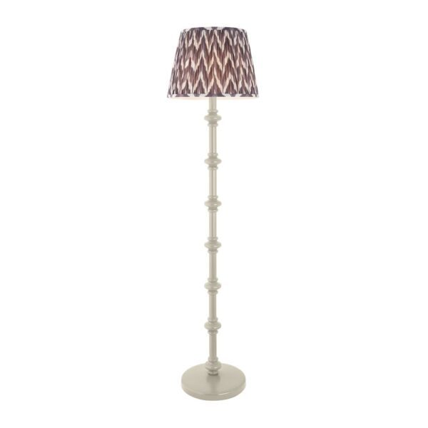 Endon Lighting - Carnaby & Zigzag 40cm - 114354 - White Grey Floor Lamp