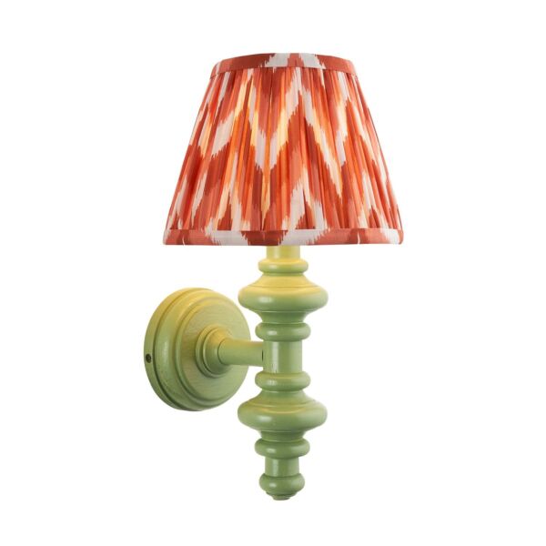Endon Lighting - Carnaby & Zigzag 20cm - 114463 - Green Orange Wall Light