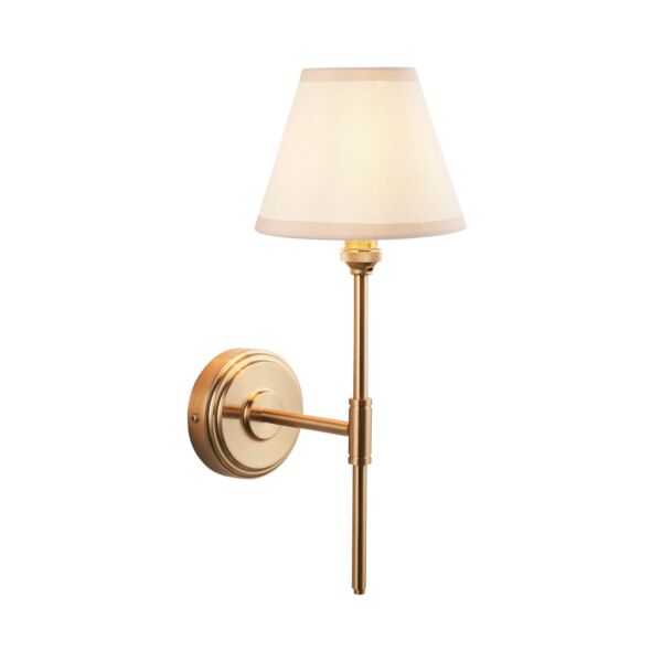 Endon Lighting - Step T Bar & Ivy 16cm - 115771 - Aged Brass Vintage White Wall Light