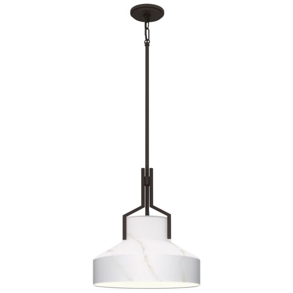 Quoizel Lighting - Brecken - QZ-BRECKEN-2P-OZ-OPAL - Old Bronze Opal Glass 2 Light Ceiling Pendant Light